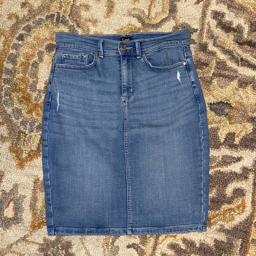 Jean Pencil Skirt